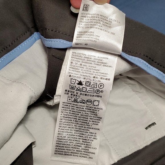 Dockers Men's Grey/Green Dress Pants/Trousers - W38 L30 - Picture 11 of 16